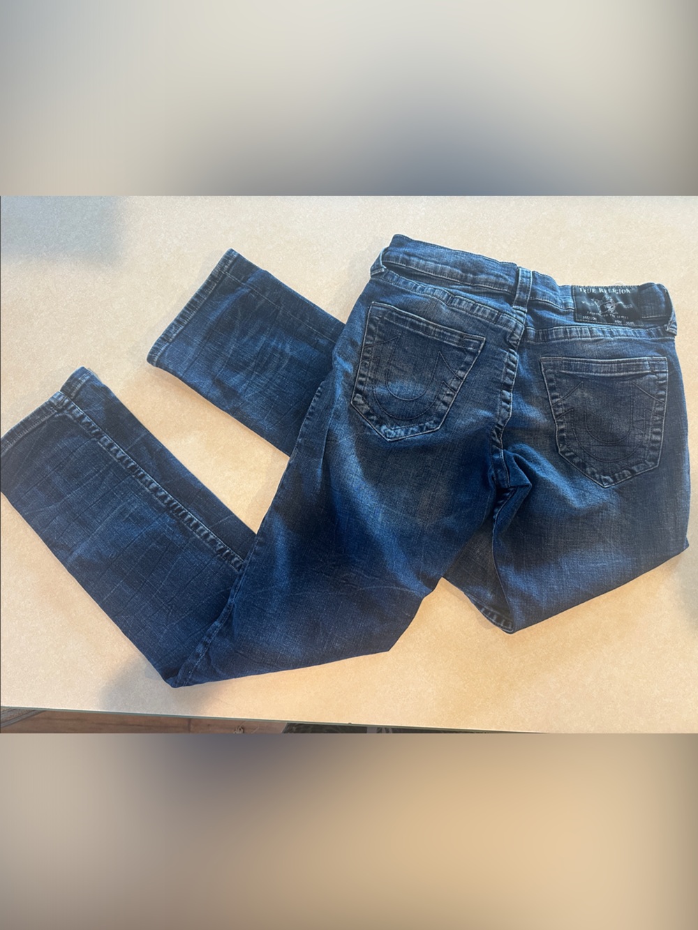 True Religion Women's Dark Indigo Boot Cut Jeans